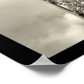  hoogoventoren in Parijs (zwart-wit) Poster (Hoek)