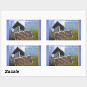 HOOGPUNT WEST VIRGINIA SPRUCE KNOB RECHTHOEKIGE STICKER (Vel)