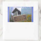 HOOGPUNT WEST VIRGINIA SPRUCE KNOB RECHTHOEKIGE STICKER (Tas)