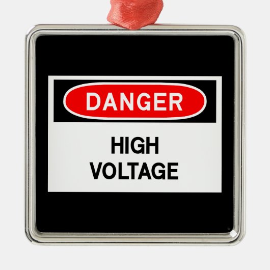 hoogspanning metalen ornament (Voorkant)