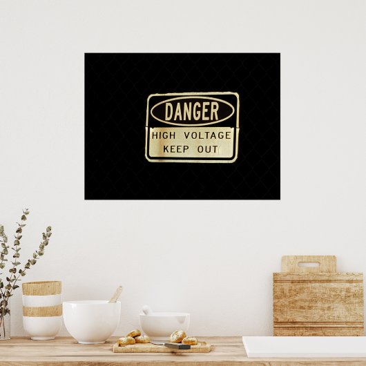 Hoogspanning Poster (Keuken)