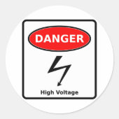 Hoogspanning Sticker (Voorkant)