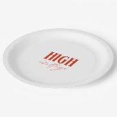 Hoogspanning – Vet elektrisch energieontwerp Papieren Bordje (Gekanteld)