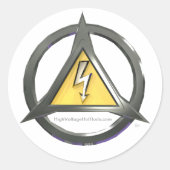 Hoogspannings hete staven stickers (Voorkant)