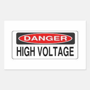 Hoogspannings stickers