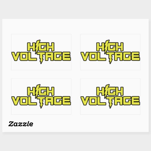 Hoogspannings Stickers (Vel)