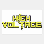 Hoogspannings Stickers (Voorkant)