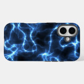 Hoogspanningsblauw | Abstracte telefoonkwestie Case-Mate iPhone Case (Achterkant (horizontaal))