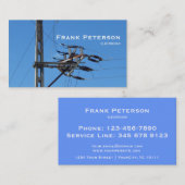 hoogspanningselektricien visitekaartje (Voorkant / Achterkant)