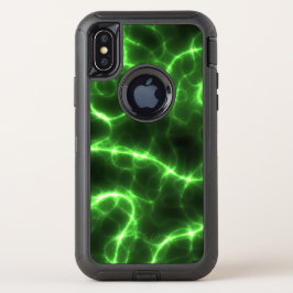 hoogspanningsgroen OtterBox defender iPhone x hoesje