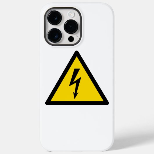 Hoogspanningsteken Elektrisch symbool Waarschuwing Case-Mate iPhone Case (Achterkant)