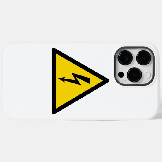 Hoogspanningsteken Elektrisch symbool Waarschuwing Case-Mate iPhone Case (Achterkant (horizontaal))