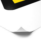 Hoogspanningsteken Elektrisch symbool Waarschuwing Foto Afdruk (Hoek)