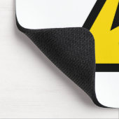 Hoogspanningsteken Elektrisch symbool Waarschuwing Muismat (Hoek)