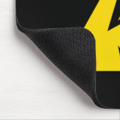 Hoogspanningsteken Elektrisch symbool Waarschuwing Muismat (Hoek)