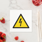 Hoogspanningsteken Elektrisch symbool Waarschuwing Servet (Insitu)