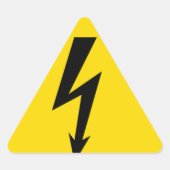 hoogspanningsteken sticker (Voorkant)