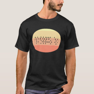 Hoogspanningsvogels vogeltrekster t-shirt