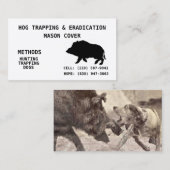 HOOGSPORING EN UITROEIING VISITEKAARTJE (Voorkant / Achterkant)