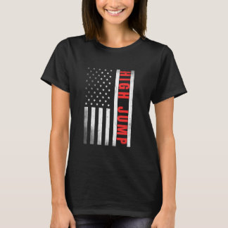 Hoogspringer  US Flag Trots Hoogspringen T-shirt