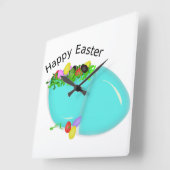 "HOOGST" EGG VIERKANTE KLOK (Hoek)