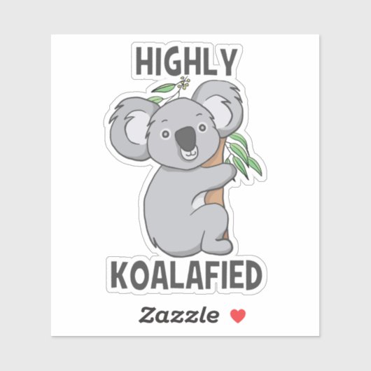 Hoogst Koalafied Koala Contour Cut Sticker (Vel)