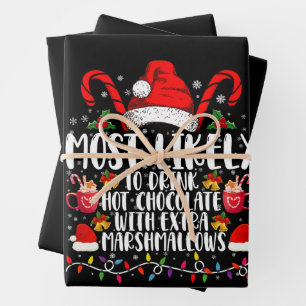 Hoogst waarschijnlijk Drink hete chocolade marshma Inpakpapier Vel