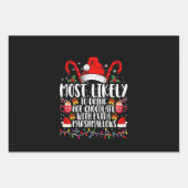 Hoogst waarschijnlijk Drink hete chocolade marshma Inpakpapier Vel (Voorkant)