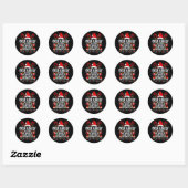 Hoogst waarschijnlijk Drink hete chocolade marshma Ronde Sticker (Vel)