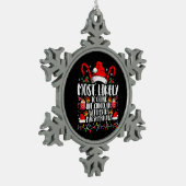 Hoogst waarschijnlijk Drink hete chocolade marshma Tin Sneeuwvlok Ornament (Links)