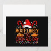 Hoogst waarschijnlijk om de hele dag Thanksgiving  Kaart (Voorkant / Achterkant)