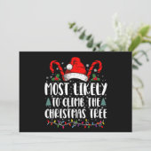 Hoogst waarschijnlijk om de Kerstboom Kerstmis te  Kaart (Staand voorkant)