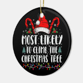 Hoogst waarschijnlijk om de Kerstboom Kerstmis te Keramisch Ornament (Links)