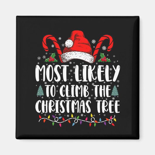 Hoogst waarschijnlijk om de Kerstboom Kerstmis te  Magneet (Voorkant)