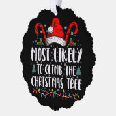 Hoogst waarschijnlijk om de Kerstboom Kerstmis te  Ornament Kaart (Links)