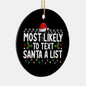Hoogst waarschijnlijk om de Kerstman een lijst Ker Keramisch Ornament (Rechts)
