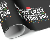 Hoogst waarschijnlijk om een zwerfhond Kerstmis me Cadeaupapier (Rol Hoek)