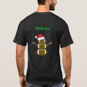 Hoogst waarschijnlijk om Football de hele kerstdag T-shirt (Achterkant)