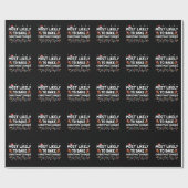 Hoogst waarschijnlijk om Kerstmiskoekjes te bakken Cadeaupapier (Vlak)