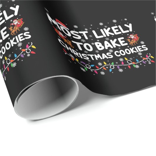 Hoogst waarschijnlijk om Kerstmiskoekjes te bakken Cadeaupapier (Rol Hoek)
