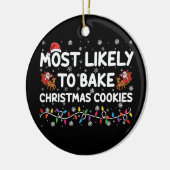 Hoogst waarschijnlijk om Kerstmiskoekjes te bakken Keramisch Ornament (Links)