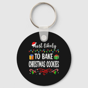 Hoogst waarschijnlijk om Kerstmiskoekjes te bakken Sleutelhanger
