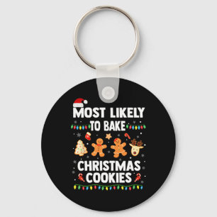 Hoogst waarschijnlijk om Kerstmiskoekjes te bakken Sleutelhanger