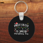 Hoogst waarschijnlijk om kerstvreugde te verspreid sleutelhanger (Voorkant)