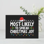 Hoogst waarschijnlijk om Kerstvreugdevakantie te v Kaart (Staand voorkant)