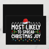 Hoogst waarschijnlijk om Kerstvreugdevakantie te v Kaart (Voorkant / Achterkant)