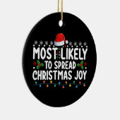 Hoogst waarschijnlijk om Kerstvreugdevakantie te v Keramisch Ornament (Rechts)