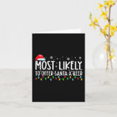 Hoogst waarschijnlijk om Santa een bierpret te bie Kaart (Gele Bloem)