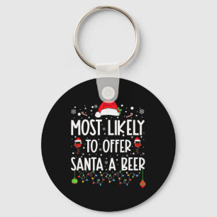 Hoogst waarschijnlijk om Santa een bierpret te bie Sleutelhanger