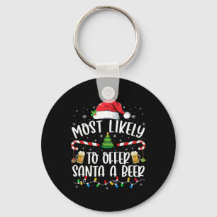 Hoogst waarschijnlijk om Santa een bierpret te bie Sleutelhanger